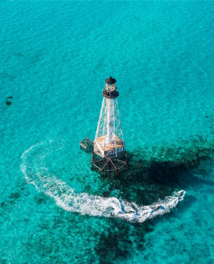 aerial of lighthouse