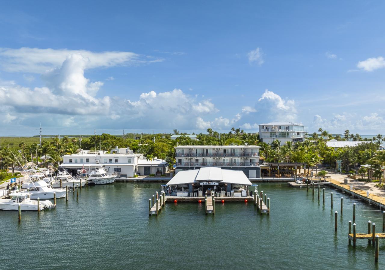 View of the Marina at Three Waters Resort