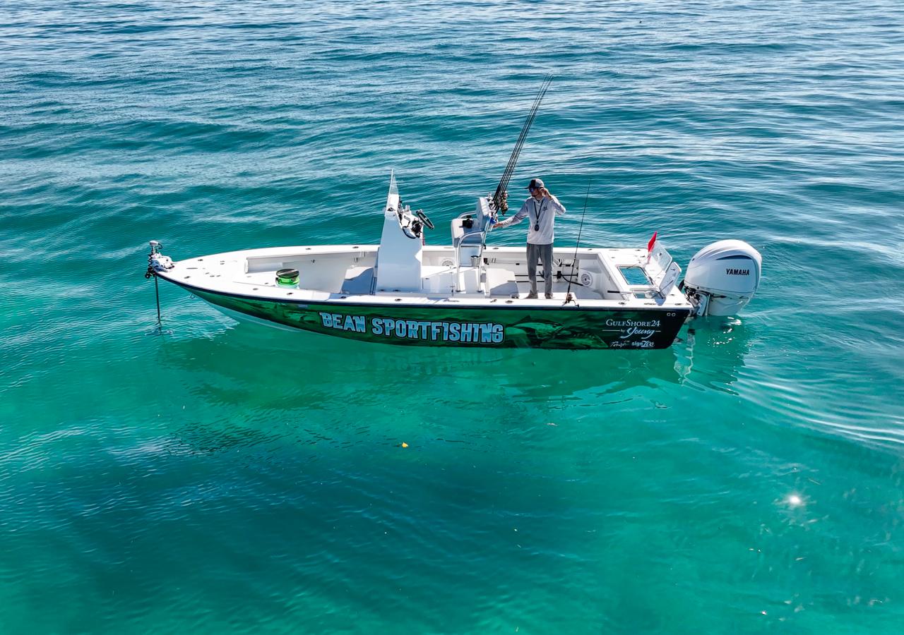 Bean Sportfishing boat in Islamorada, Florida.