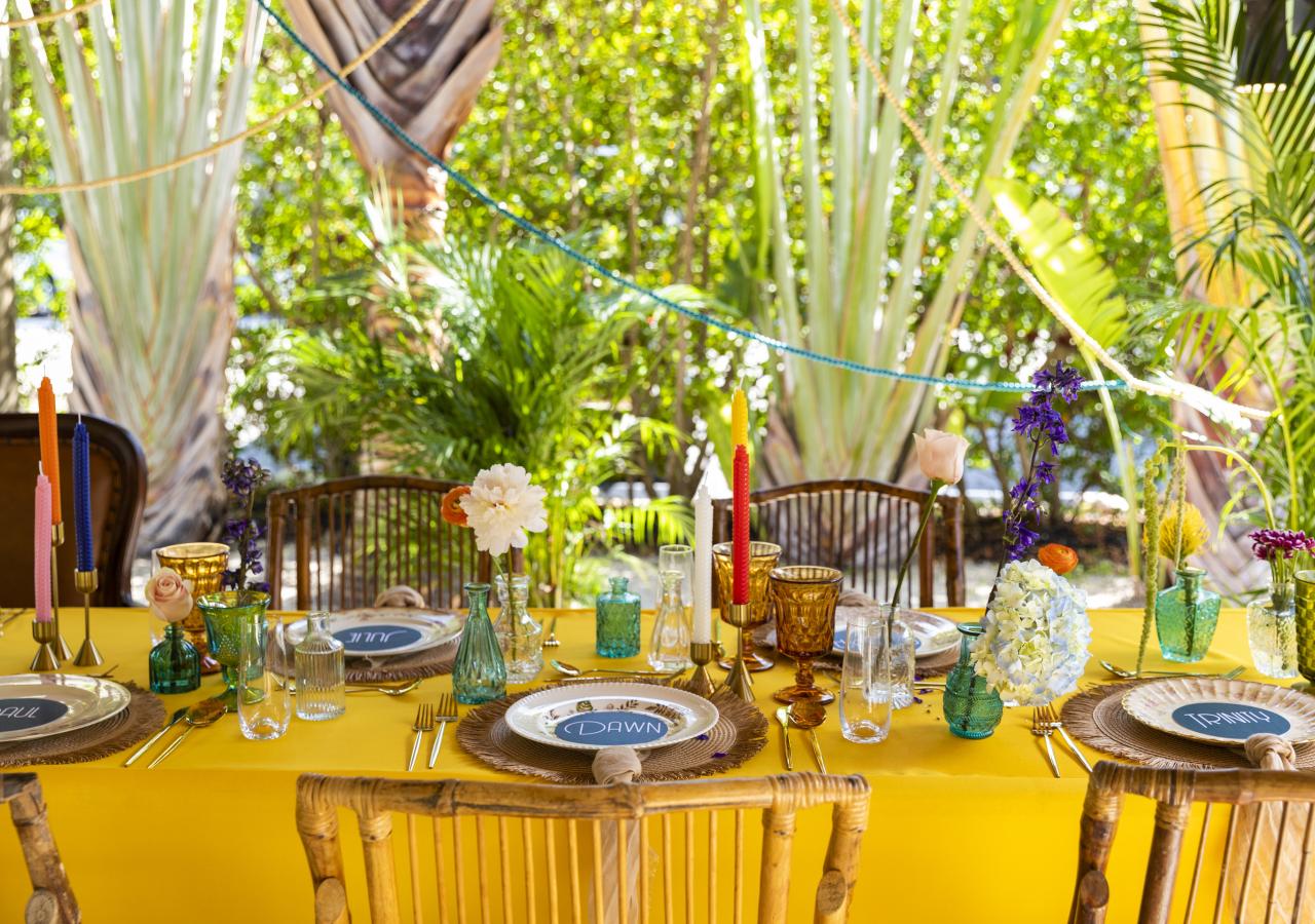 venue, table settings 