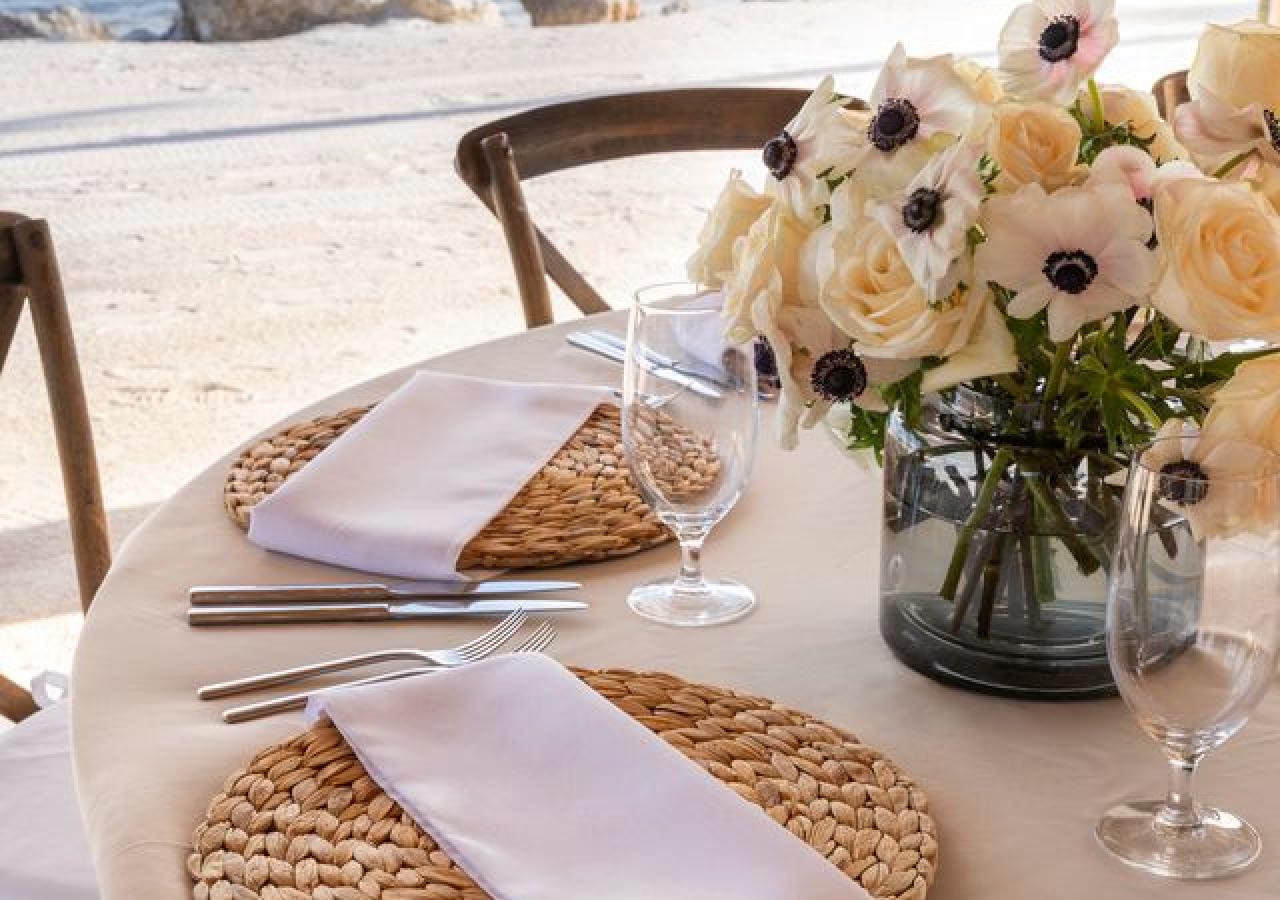 wedding reception tablescape