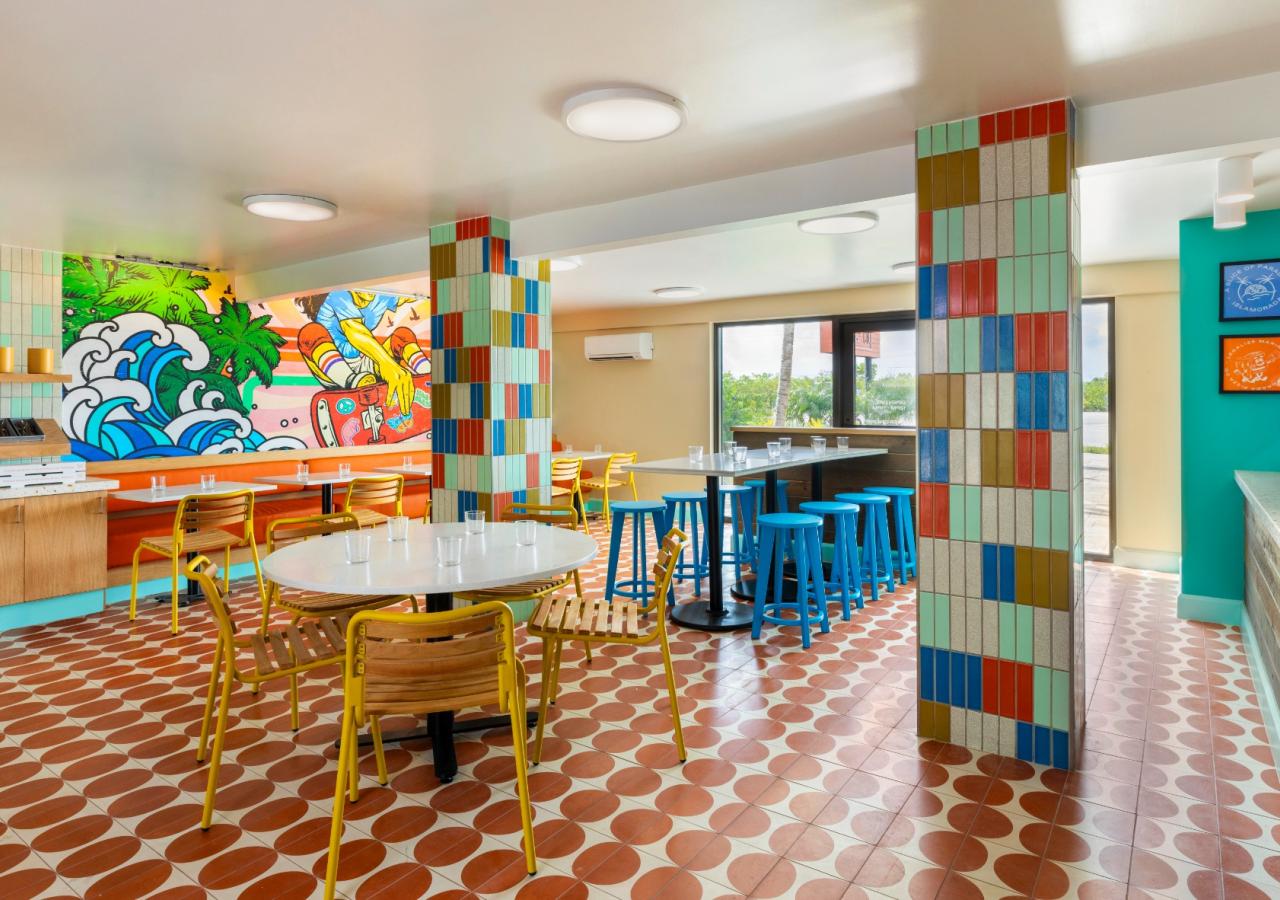 The interior of Islamorada Pizza Co.