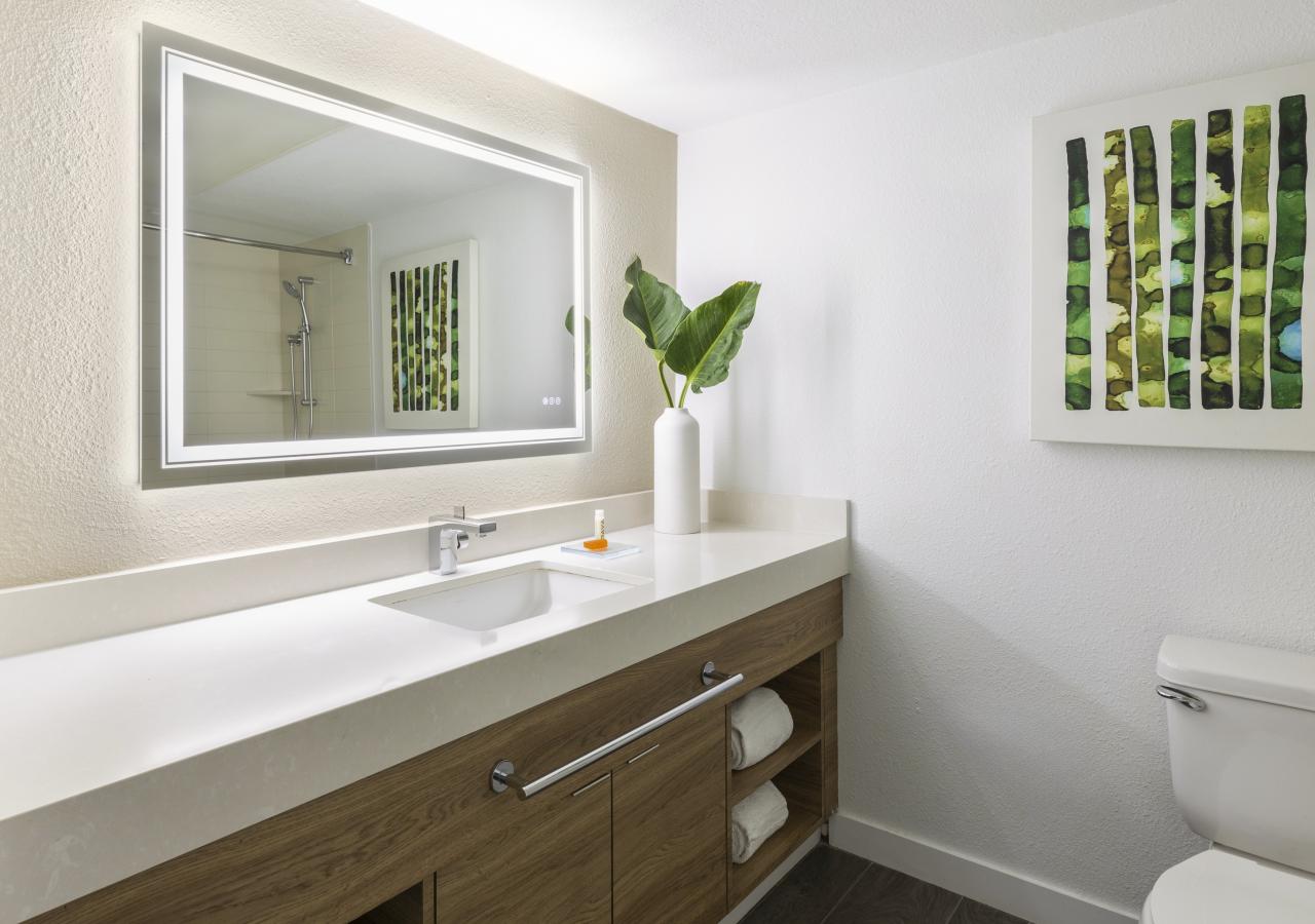 Interior view of bathroom