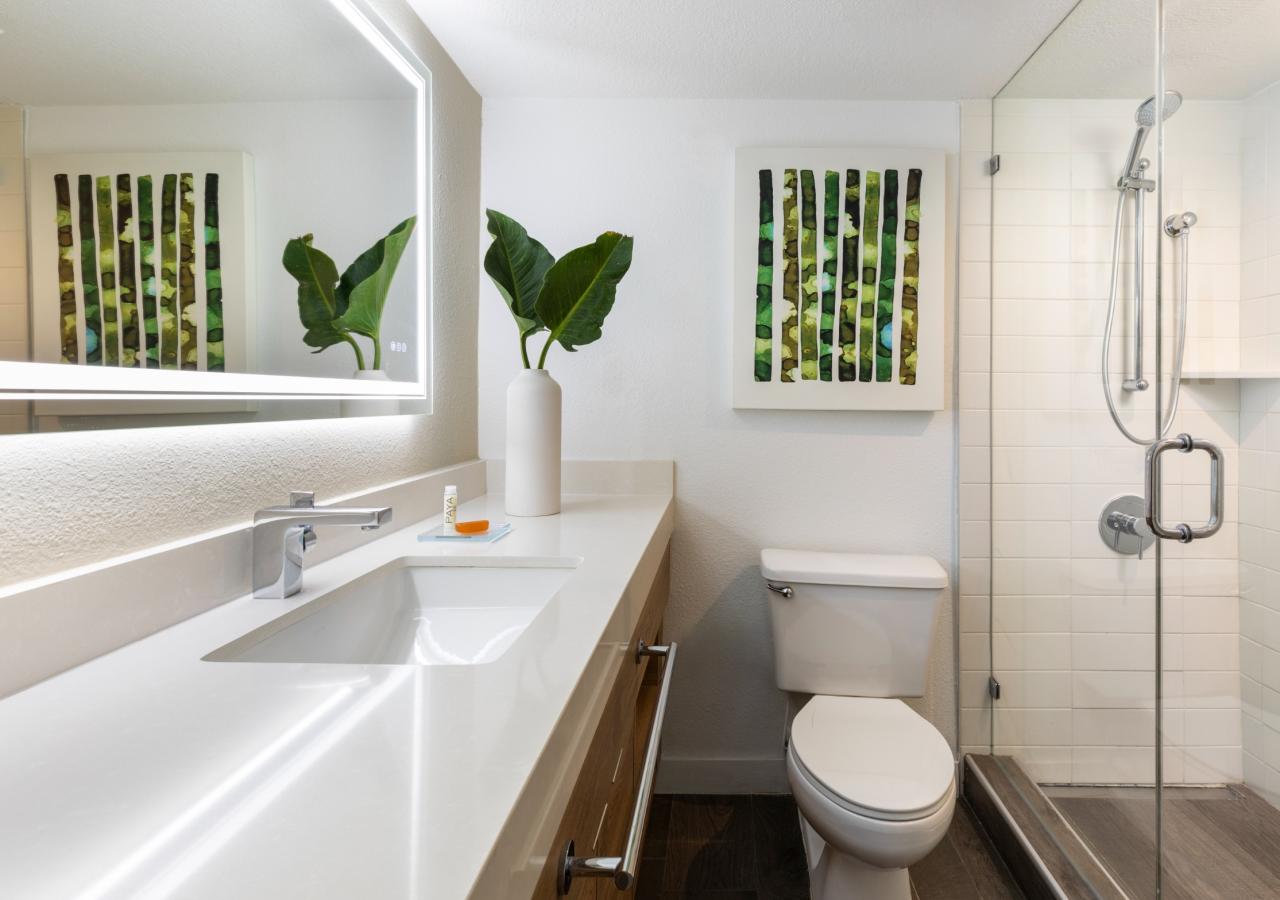  Bathroom view at Amara Queen in a Queen Room with Lanai.