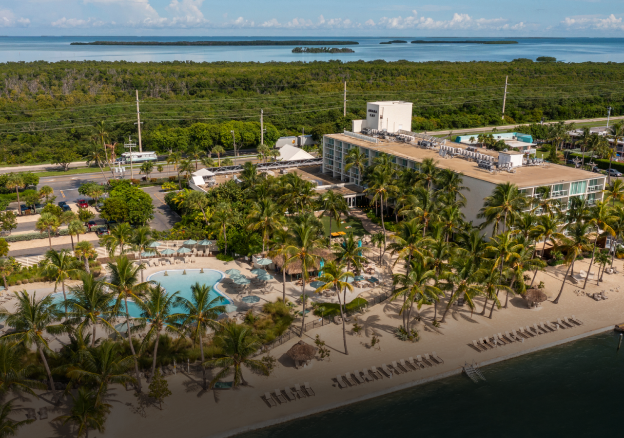Aerial view of the Amara Cay Resort