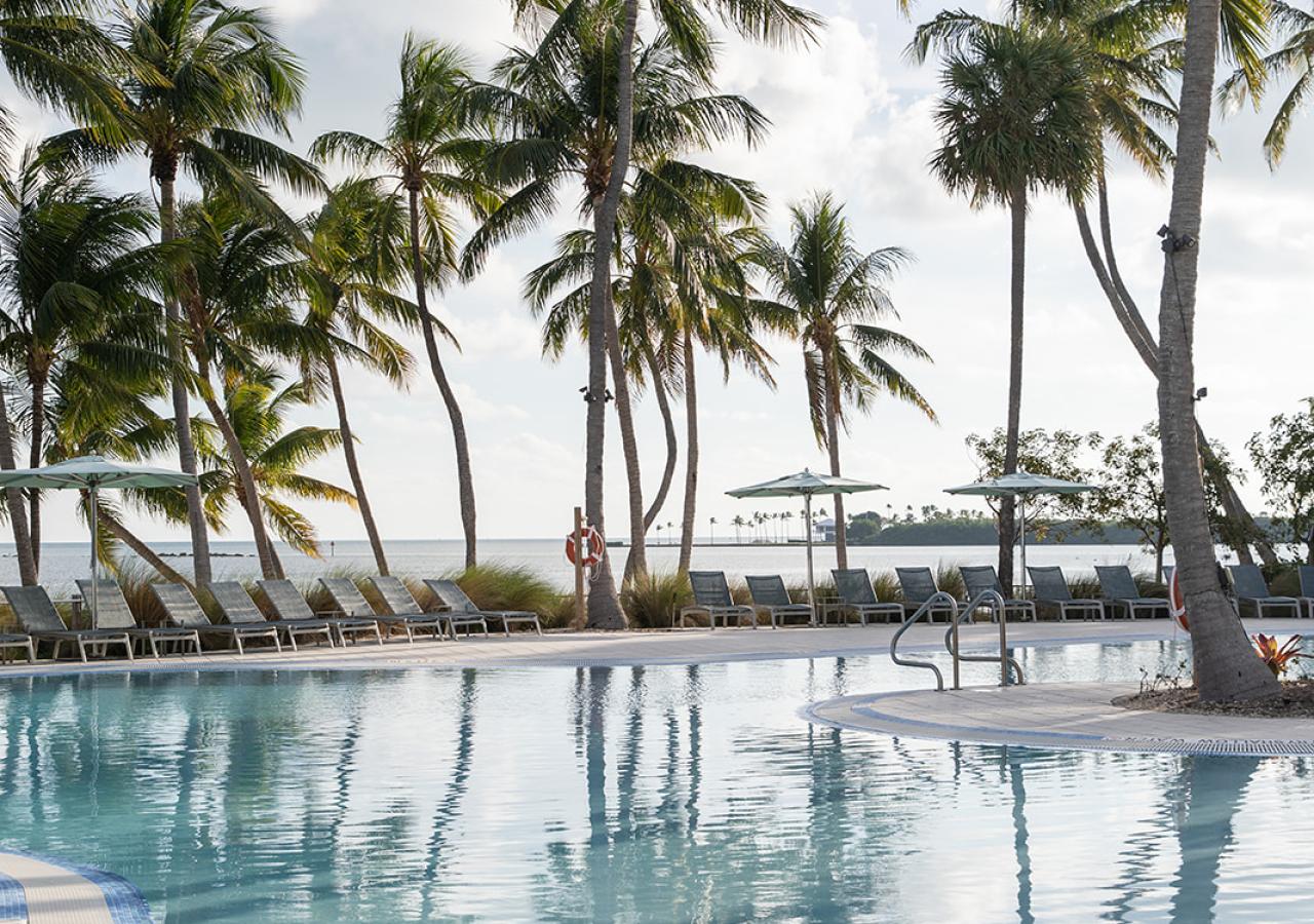 The pool at Amara Cay Resort in Islamorada, Florida.