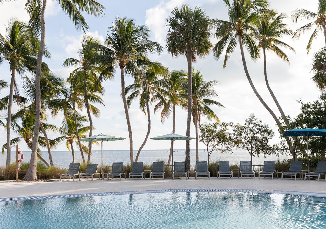 The pool at Amara Cay Resort in Islamorada, Florida.