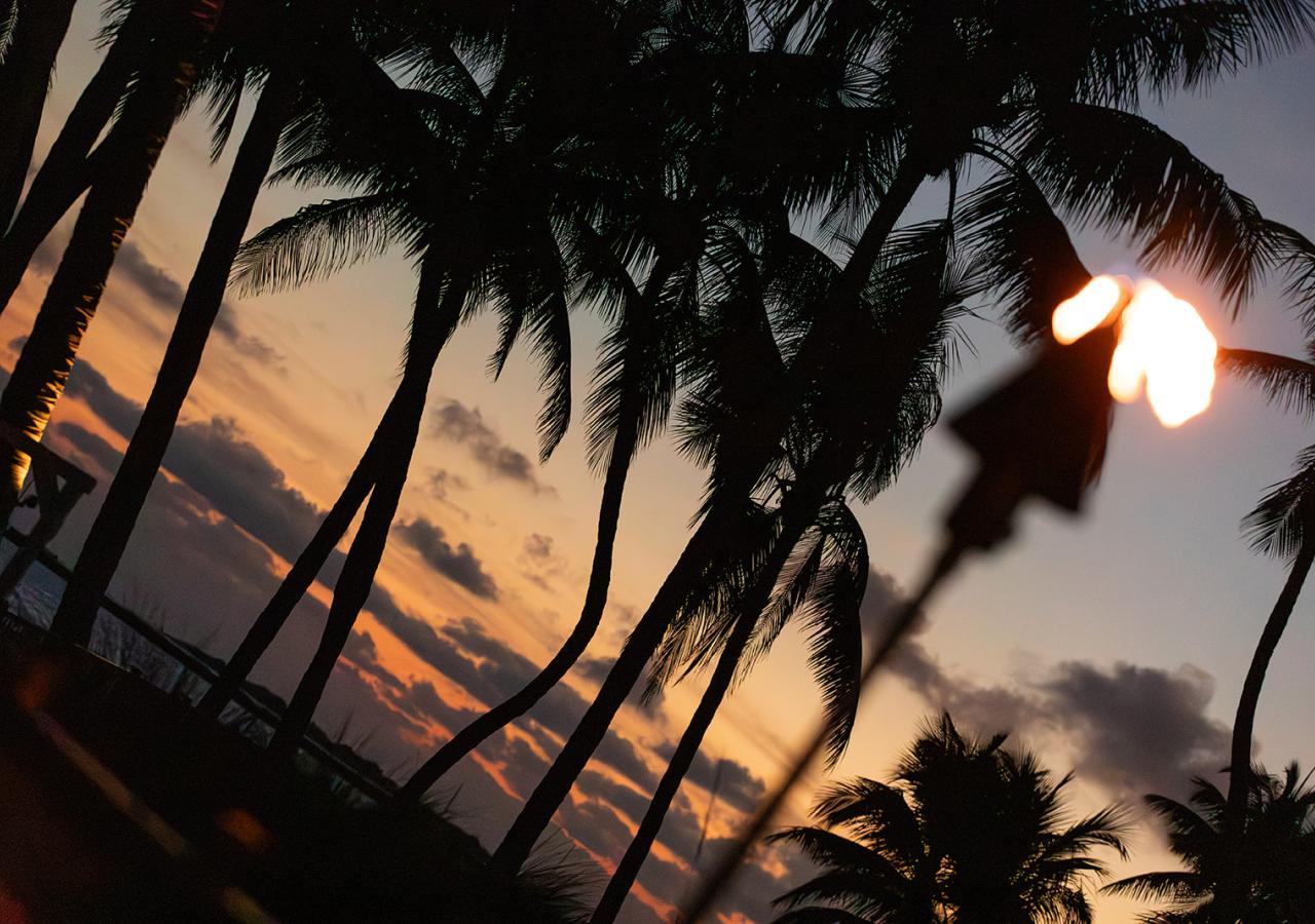 A sunset in the Florida Keys at Amara Cay Resort.