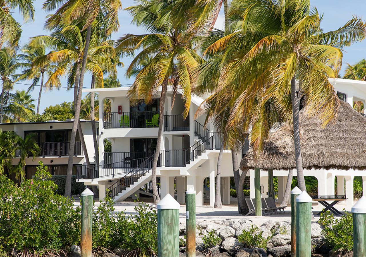 Views from the water at La Siesta in the Florida Keys.