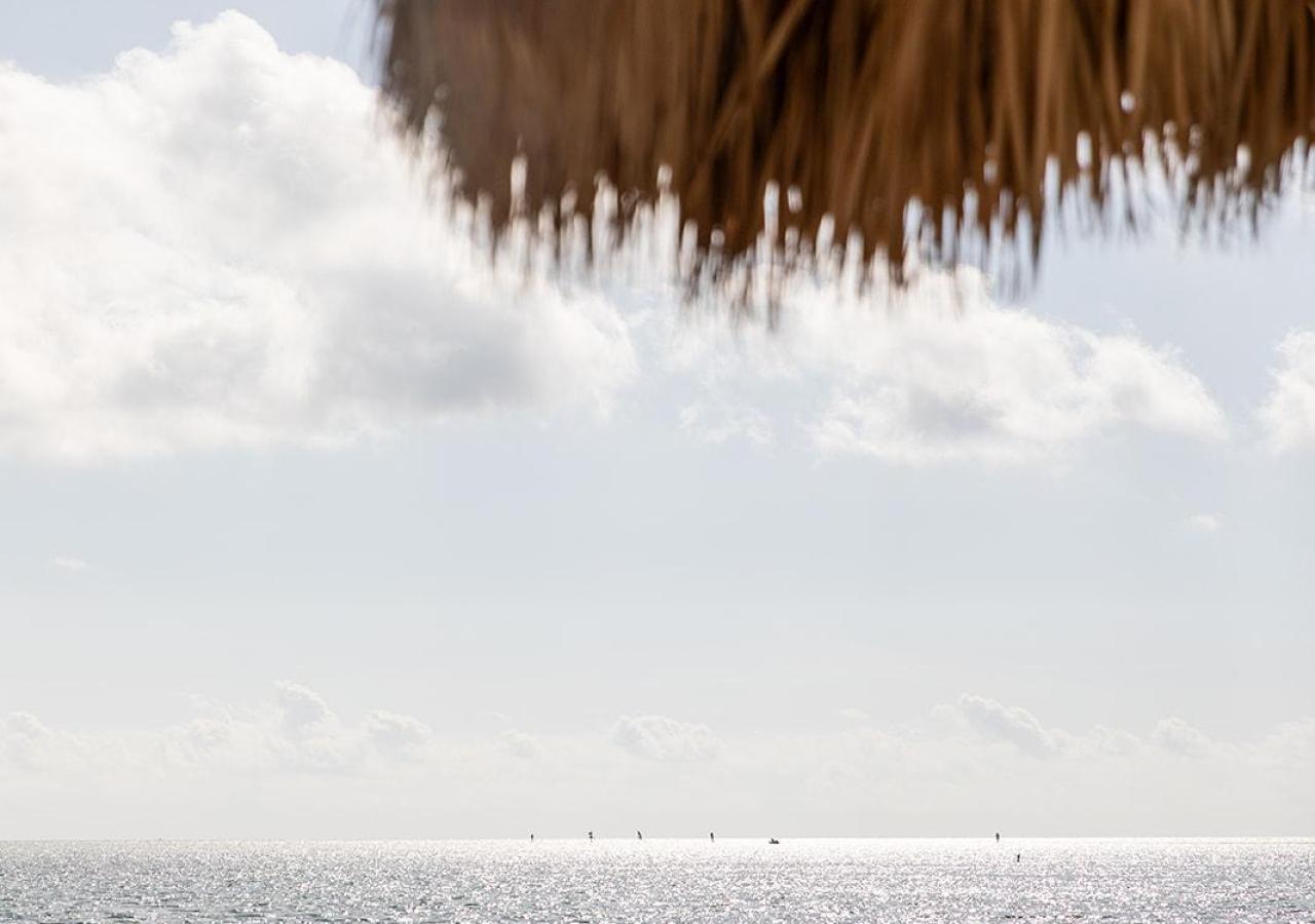 A view from the beach at Three Waters Resort & Marina in the Florida Keys.