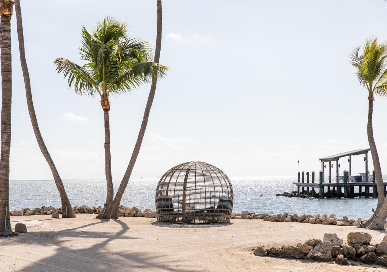 A view of the ocean from the beach at Three Waters Resort & Marina in the Florida Keys.