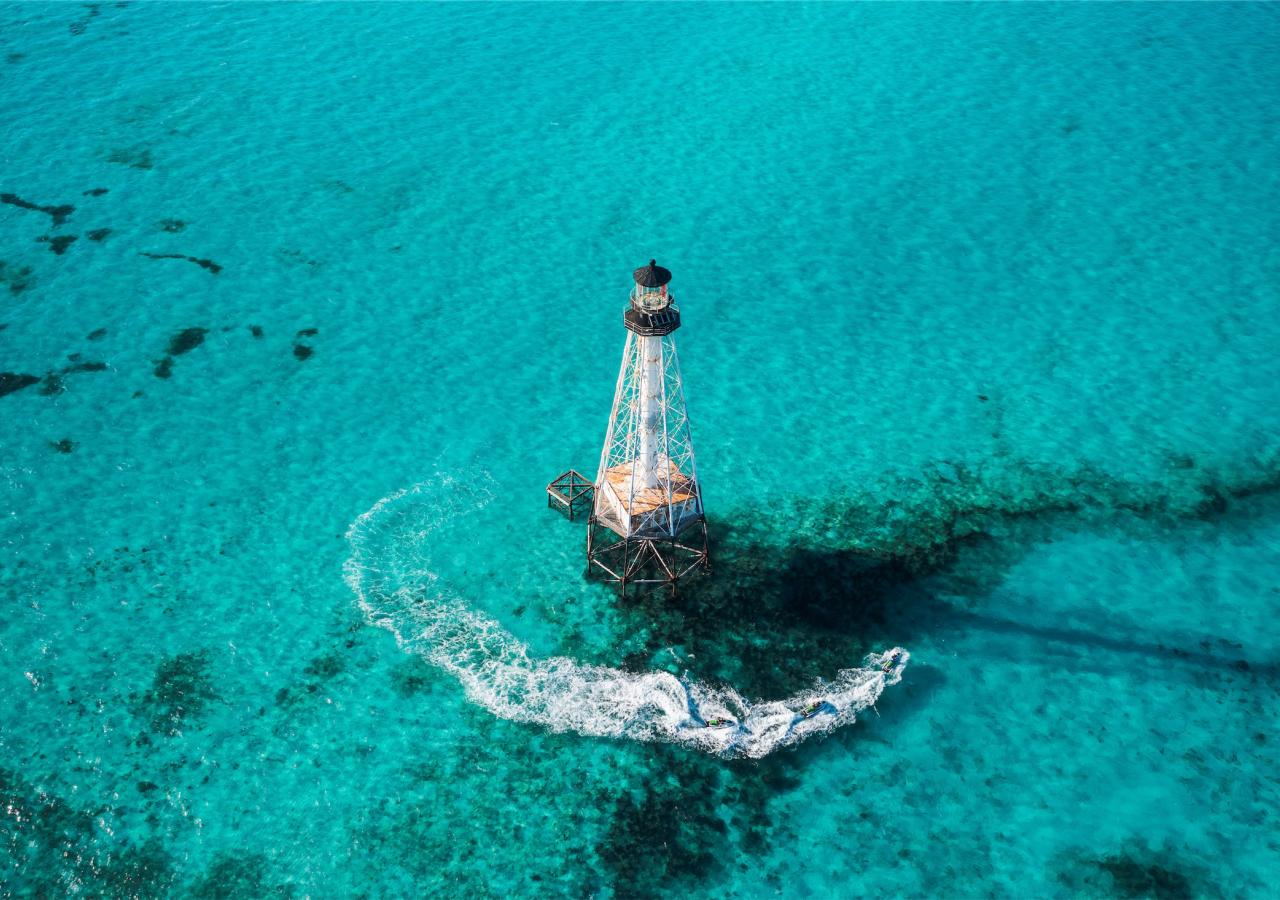 aerial of lighthouse