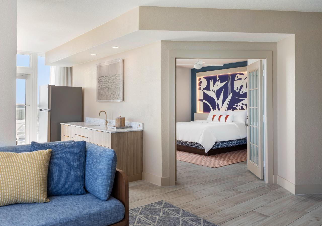 Three Waters Suite, 1 King, Sofabed, Balcony + Jr. Suite 1 King Oceanfront