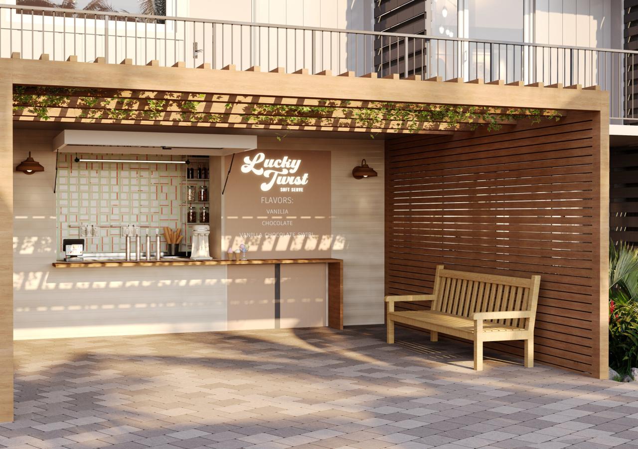 A rendering of the new Lucky Twist at Three Waters Resort & Marina