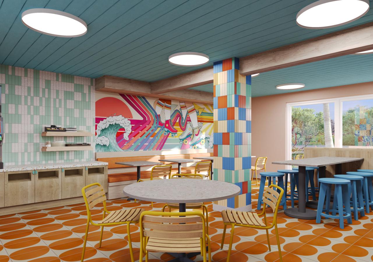 A rendering of the new Islamorada Pizza Co. at Three Waters Resort & Marina