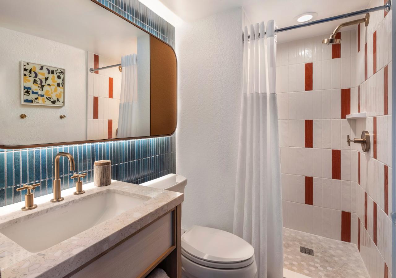 King Bedroom bathroom sink and shower