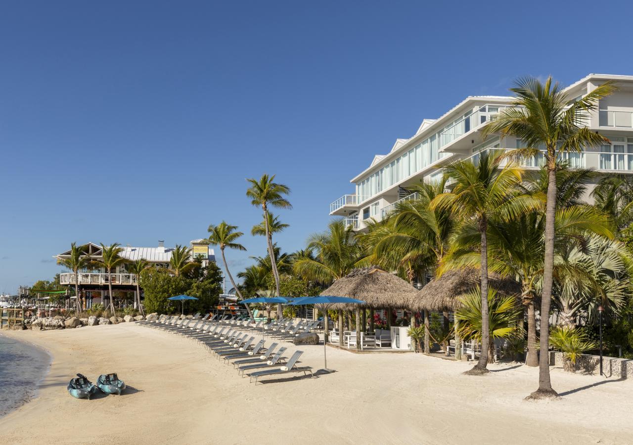 View of Mermaid Beach with the resort in the background