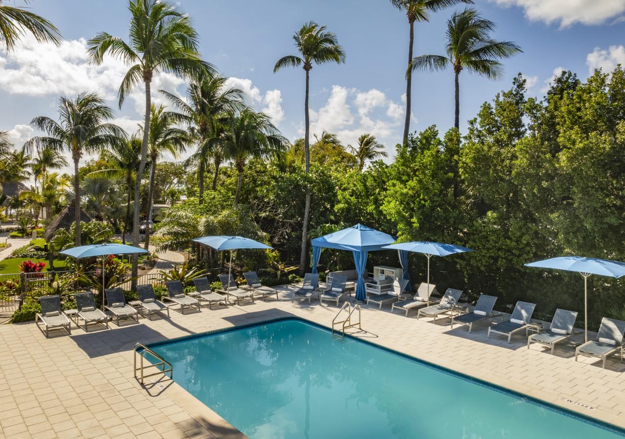 Aerial view of the Overseas Pool