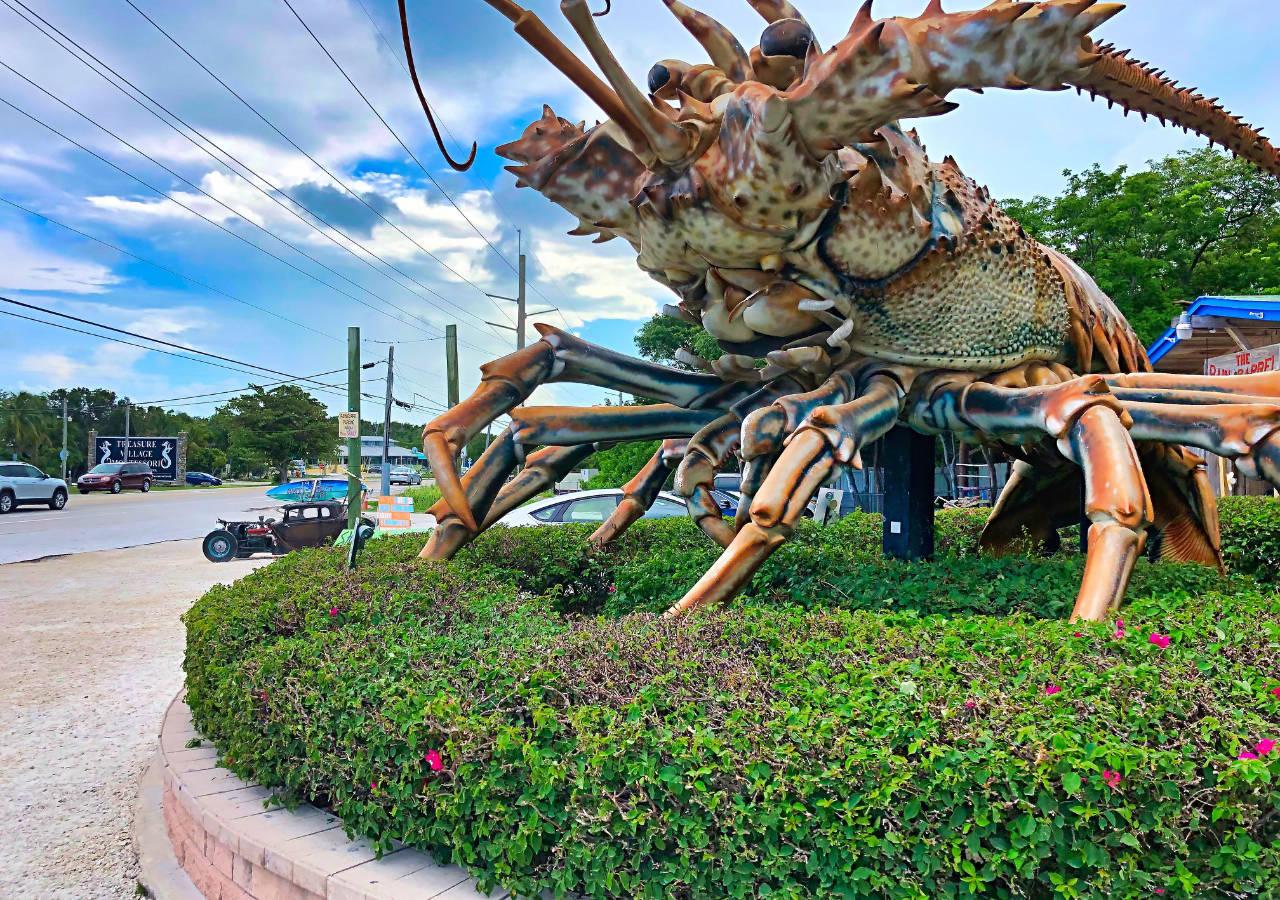 Giant lobster statue