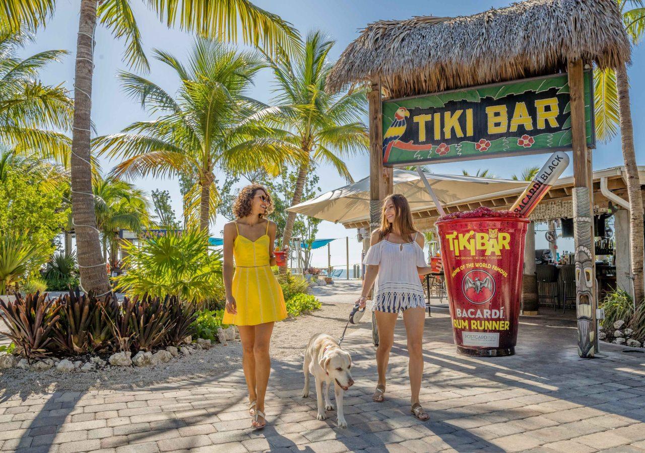 Tiki Bar Postcard Inn