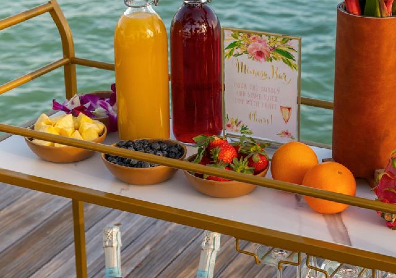 farewell brunch on a cart