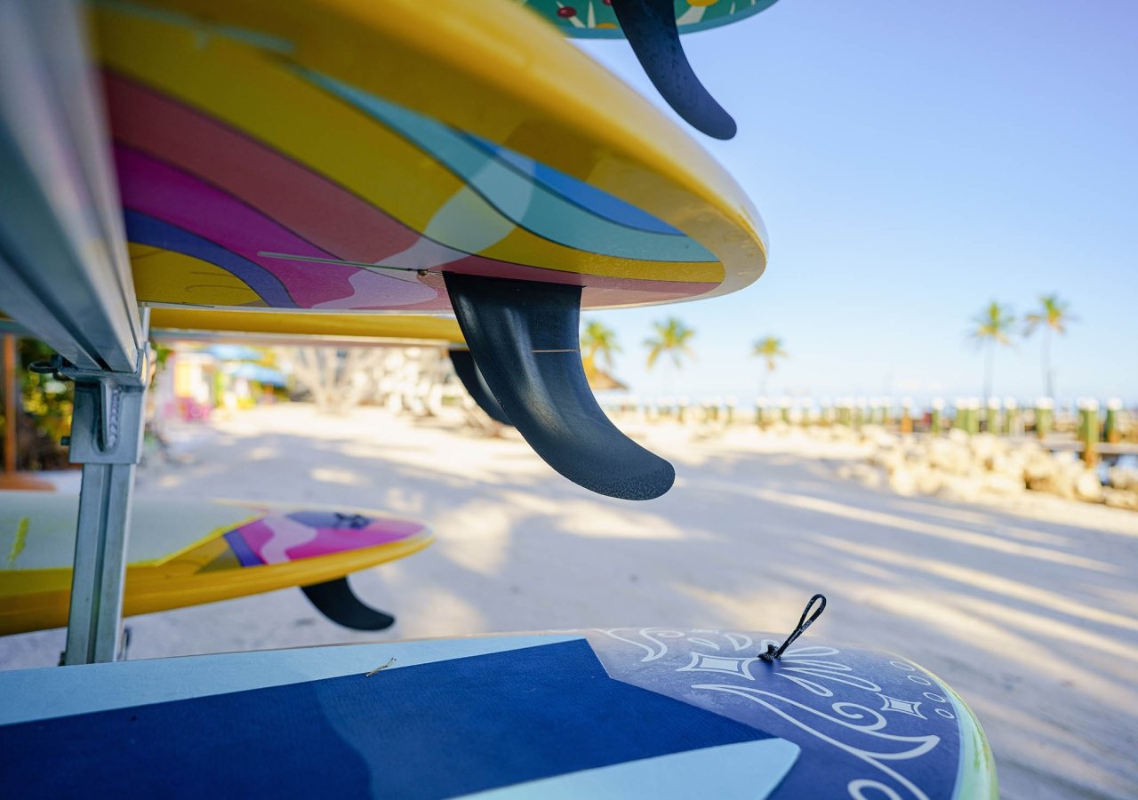 underside of paddle boards