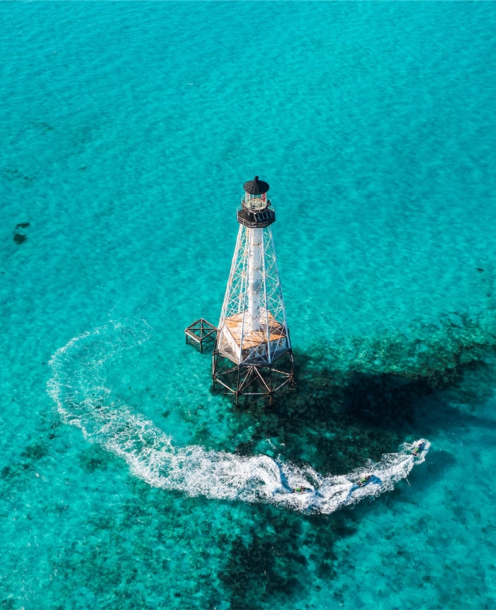 aerial of lighthouse