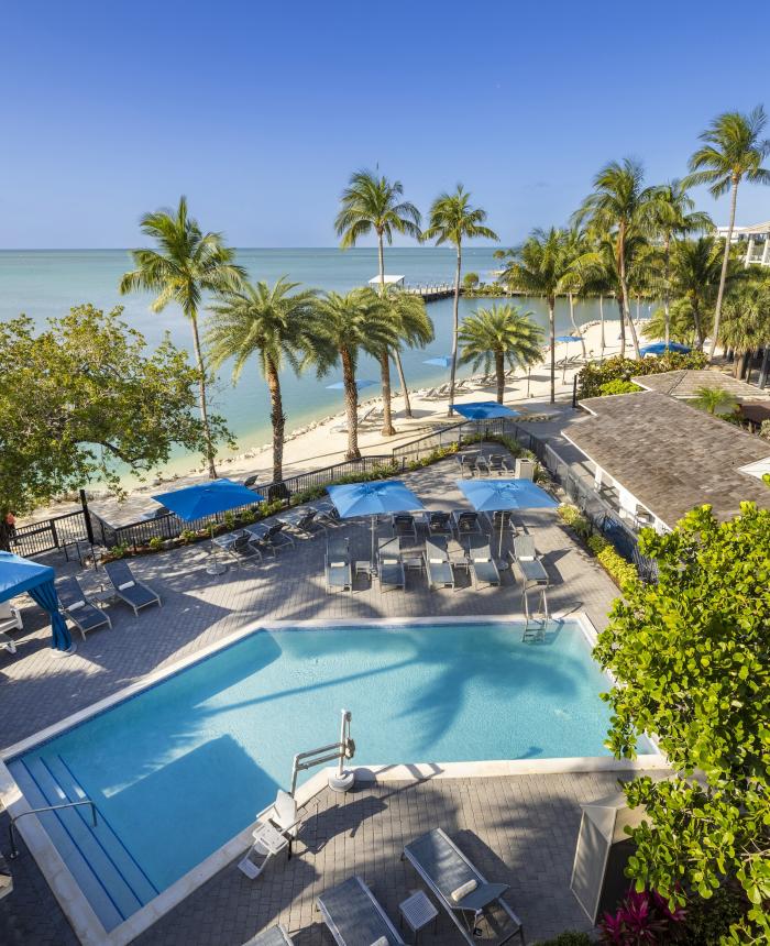 Aerial view of The Cove pool