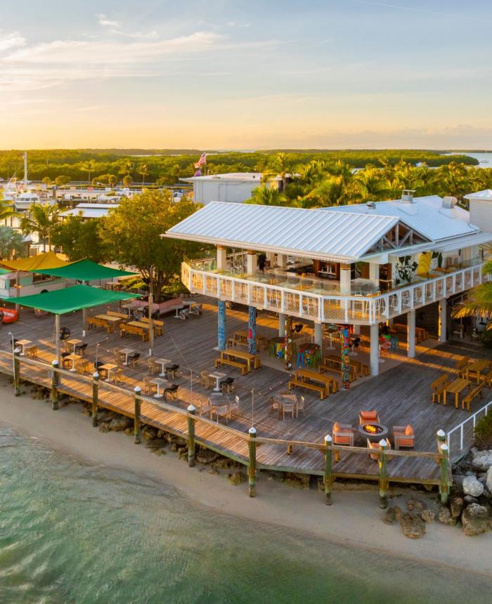 Aerial view of Three Waters Resort Restaurants