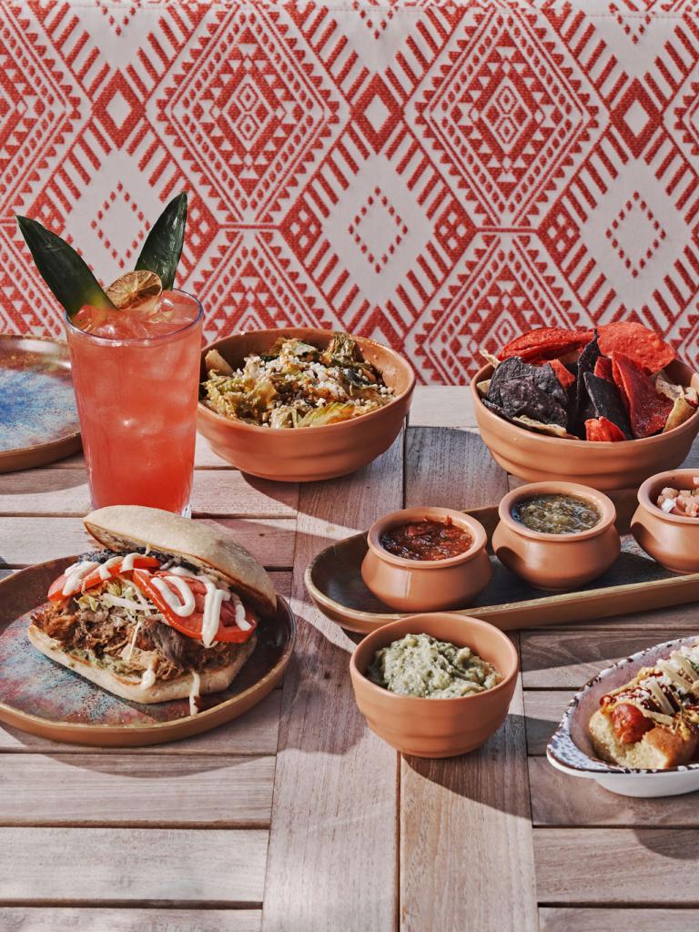 A bunch of Latin American food from Mercado Merada.