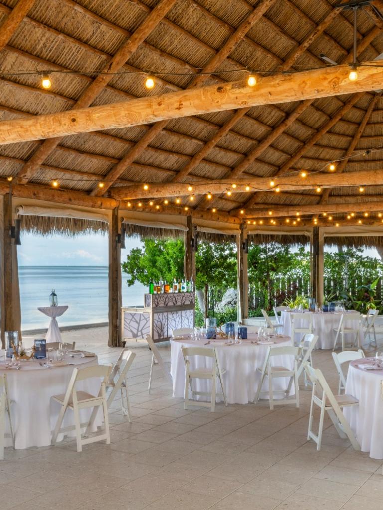 An event set up at Amara Cay Resort in Islamorada by the ocean.