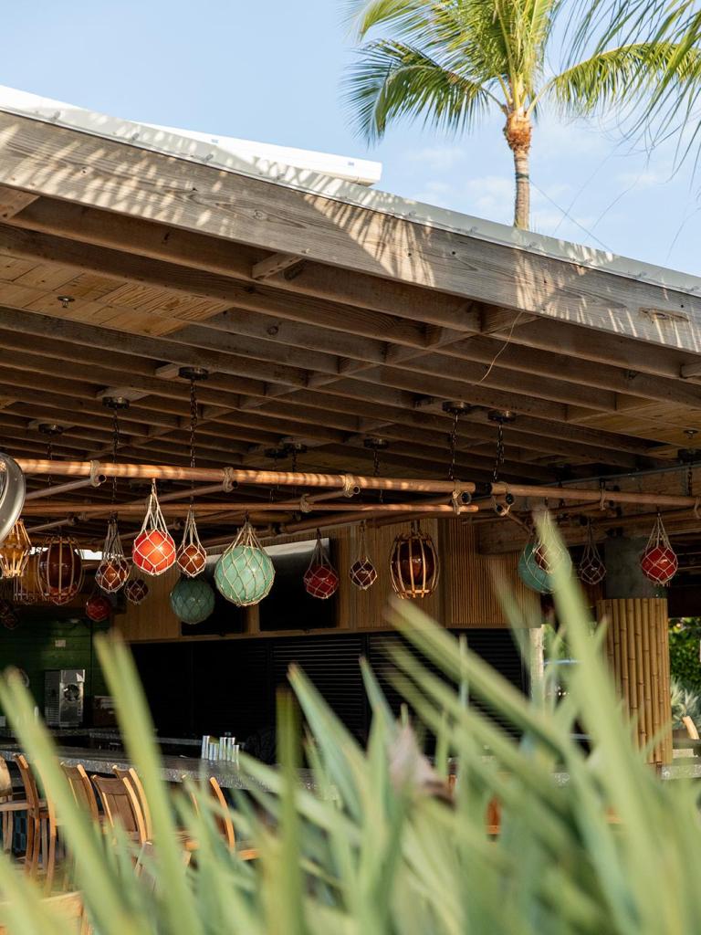 The original Tiki Bar at Three Waters Resort & Marina