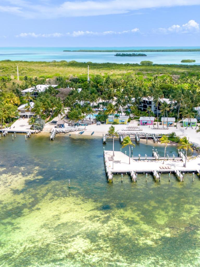 Aerial view of La Siesta Resort in the Florida Keys.