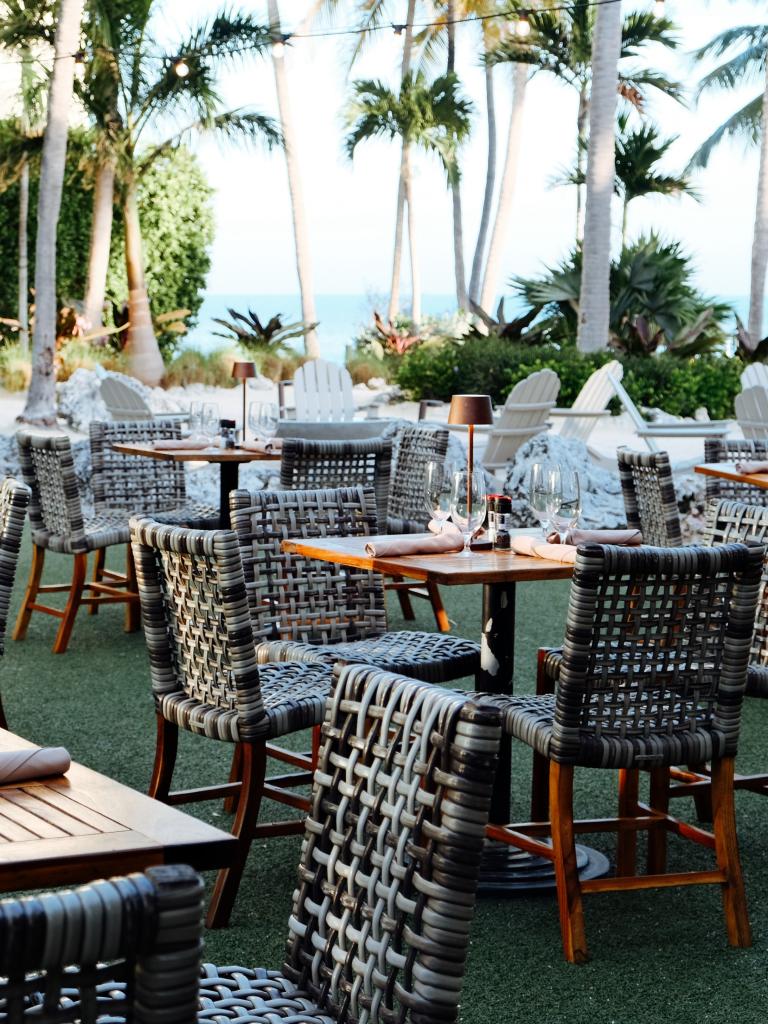 Outdoor Oceanside Dining Area