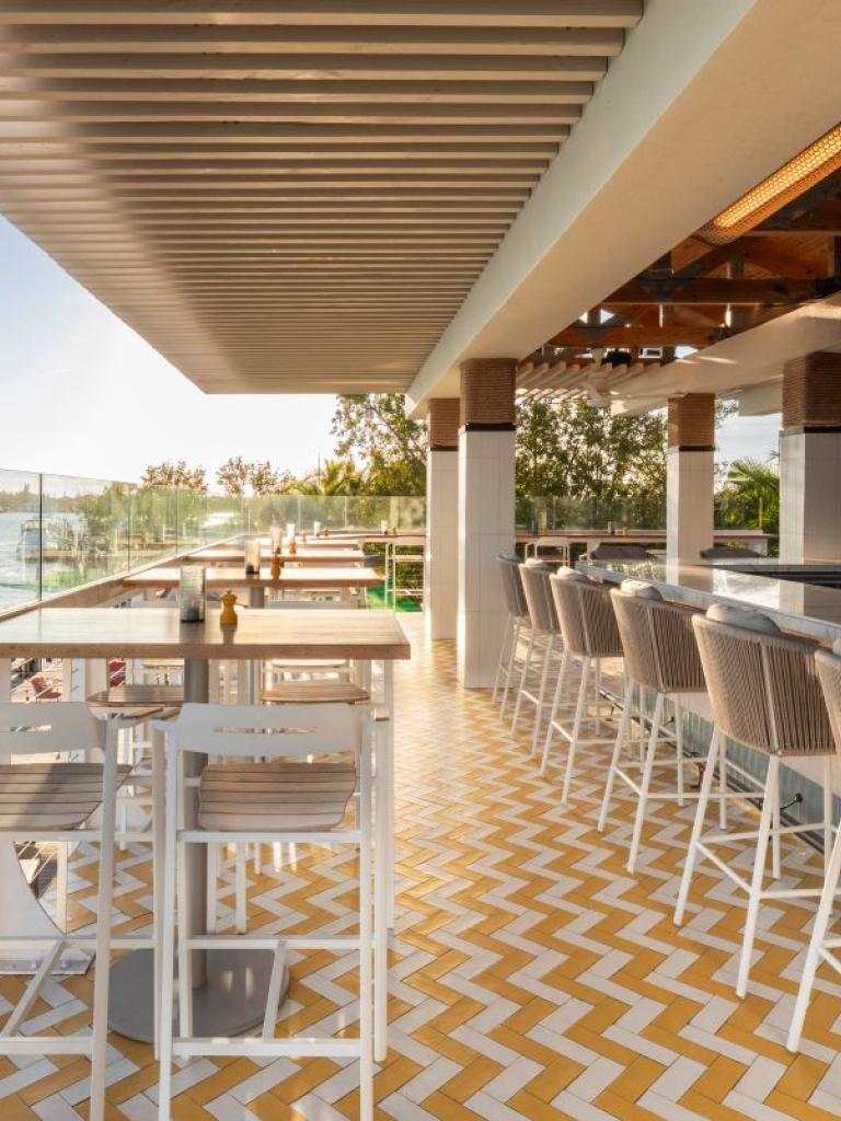 Views at Little Limon, a rooftop raw bar in Islamorada, Florida at Three Waters Resort & Marina