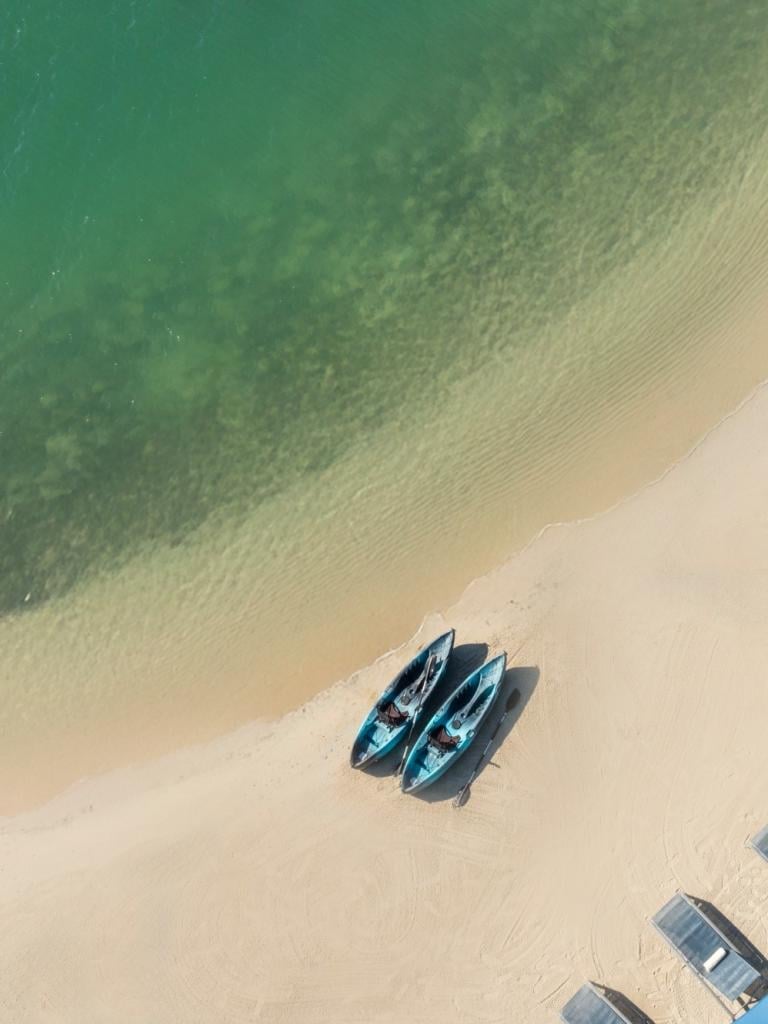 Aerial view of Mermaid Beach at Three Waters.