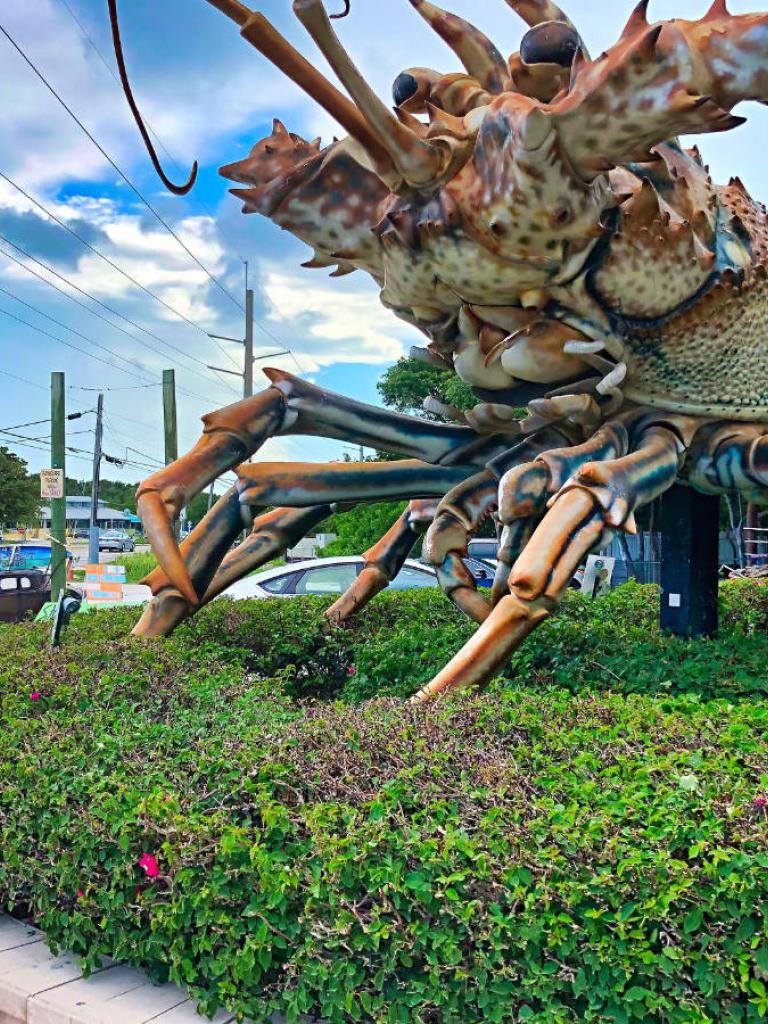 Giant lobster statue