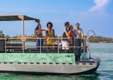 Rum Runner Water Taxi Blue Sky