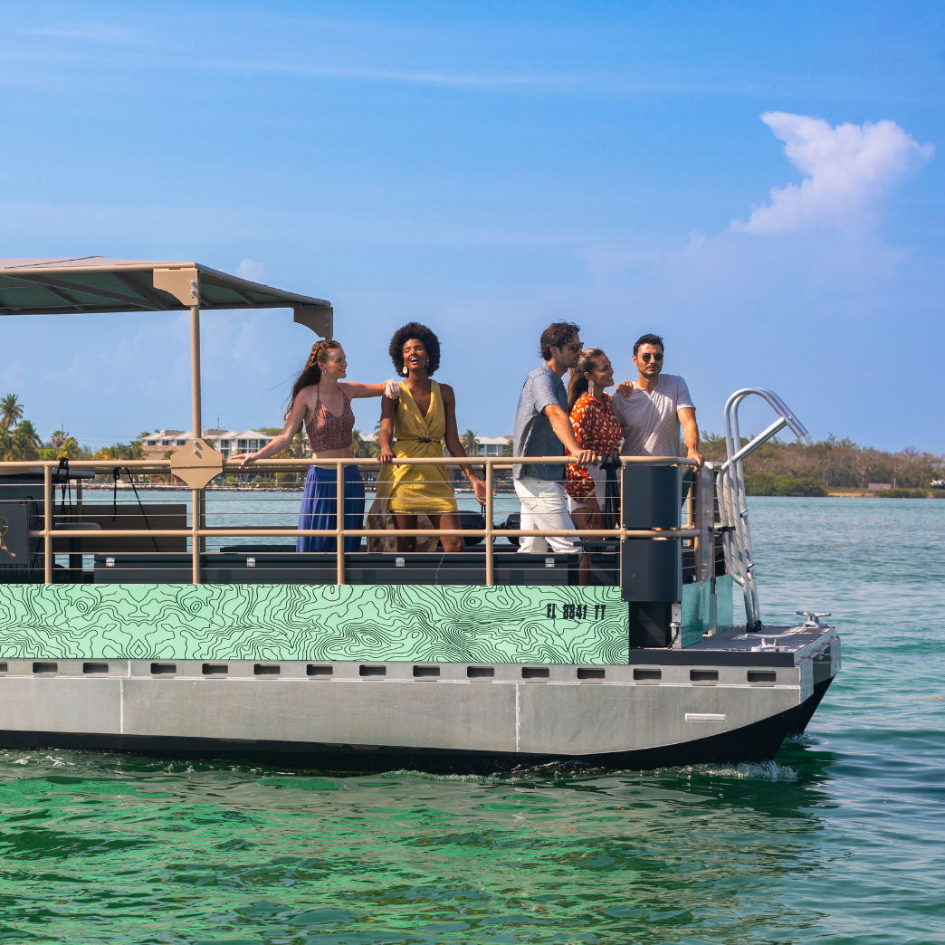 Rum Runner Water Taxi Blue Sky