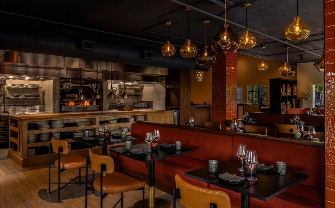 Inside view of Kindler restaurant